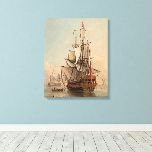 Toile Expédition dans un calme | Peter Monamy (Insitu (Plancher de Bois))