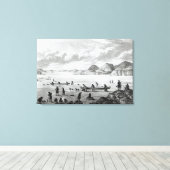 Toile Expédition passant par Point Lata sur (Insitu (Plancher de Bois))