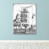 Toile Expérimentation avec l'électricité (Insitu (Plancher de Bois))