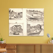 Toile exploitation agricole et hydrographique à Hydevill (Insitu(Salon))