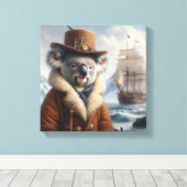 Toile Explorateur Arctique Koala (Insitu (Plancher de Bois))