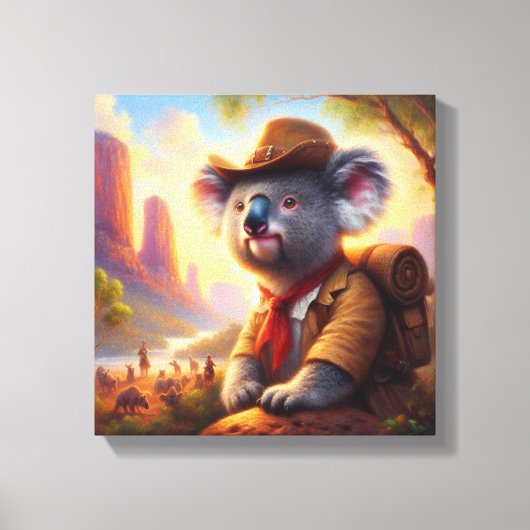 Toile Explorateur Koala (Recto)