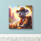 Toile Explorateur Koala (Insitu (Plancher de Bois))