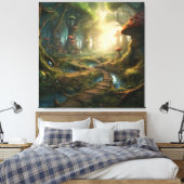 Toile Exploration de la forêt de champignons enchantés (Insitu(Chambre))