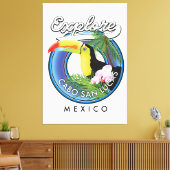 Toile explorer cabo san lucas mexique patch de voyage (Insitu(Salon))