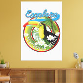 Toile Explorer le logo de voyage de Placencia Belize (Insitu(Salon))