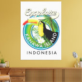 Toile explorer l'île de kanawa indonesia (Insitu(Salon))