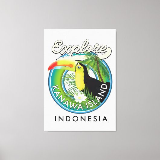 Toile explorer l'île de kanawa indonesia (Recto)