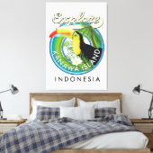 Toile explorer l'île de kanawa indonesia (Insitu(Chambre))