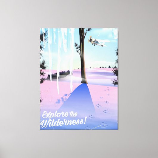 Toile Explorez le désert ! Posters de animaux d'hiver (Recto)