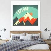Toile Explorez les montagnes (Insitu(Chambre))