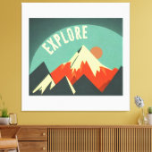 Toile Explorez les montagnes (Insitu(Salon))