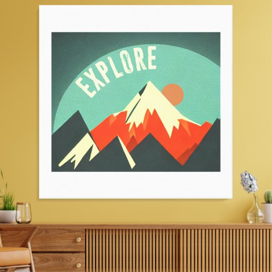 Toile Explorez les montagnes (Insitu(Salon))