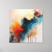 Toile Explosion chromatique Acrylique Mur Art (Recto)