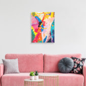 Toile Explosión de Colores: Mujer Naturaleza Favismo (Insitu(Salon))