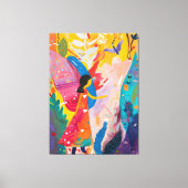 Toile Explosión de Colores: Mujer Naturaleza Favismo (Recto)