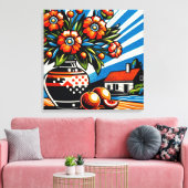 Toile Explosion de Couleur (Insitu(Salon))