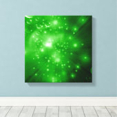 Toile Explosion de la galaxie vert citron (Insitu (Plancher de Bois))