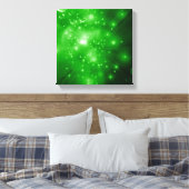 Toile Explosion de la galaxie vert citron (Insitu(Chambre))
