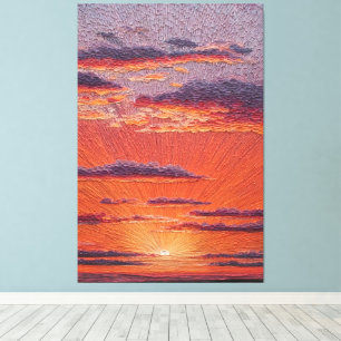 Toile Explosion de soleil radieuse sur fond de ciel colo