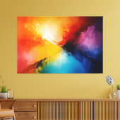 Toile Explosion des éléments essentiels (Insitu(Salon))