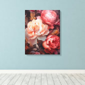 Toile Explosion florale (Insitu (Plancher de Bois))