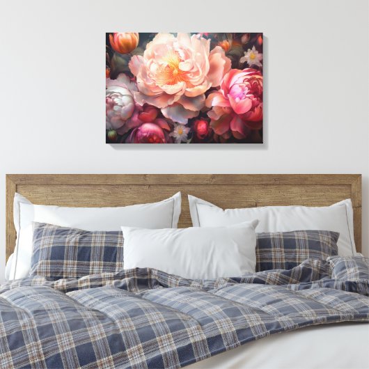 Toile Explosion florale (Insitu(Chambre))