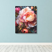 Toile Explosion florale (Insitu (Plancher de Bois))