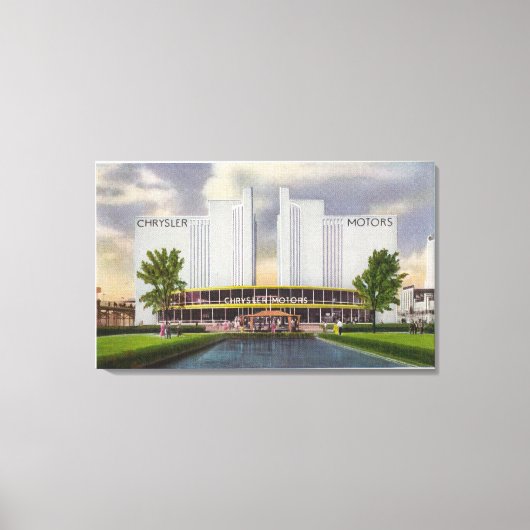 Toile Exposition de Chrysler Motors, 1934 World's Fair (Recto)
