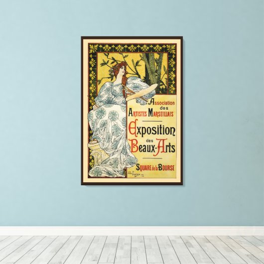 Toile Exposition des Beaux-Arts (Insitu (Plancher de Bois))