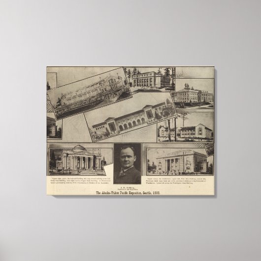 Toile Exposition Pacifique Alaska-Yukon, Seattle, 1909 (Recto)