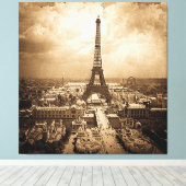 Toile Exposition Universelle Tour Eiffel 1900 (Insitu (Plancher de Bois))