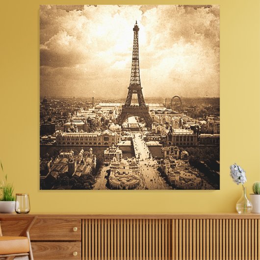 Toile Exposition Universelle Tour Eiffel 1900 (Insitu(Salon))