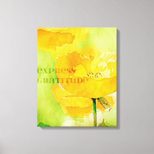 Toile Express Gratitude Orange Poppy (Recto)