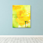 Toile Express Gratitude Orange Poppy (Insitu (Plancher de Bois))