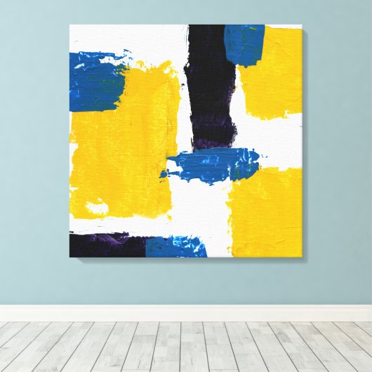 Toile Expression Abstraite #2 par Michael Moffa (Insitu (Plancher de Bois))
