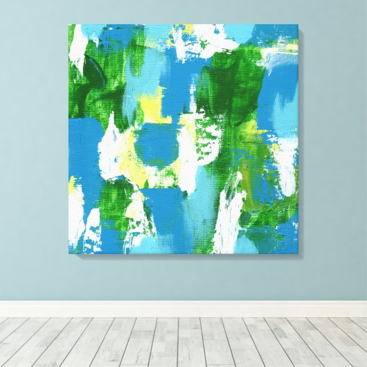 Toile Expression Abstraite #5 par Michael Moffa (Insitu (Plancher de Bois))