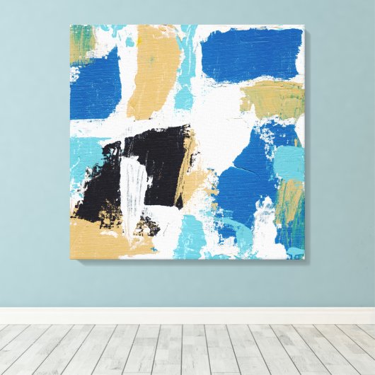 Toile Expression Abstraite #6 par Michael Moffa (Insitu (Plancher de Bois))