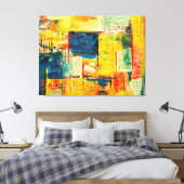 Toile Expression Abstraite Colorée Moderne (Insitu(Chambre))