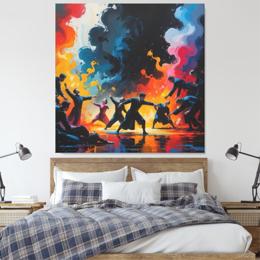 Toile expression dans la vie (Insitu(Chambre))