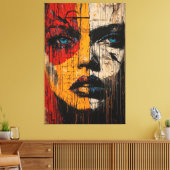 Toile Expression Fragmentée Expressionniste Contemporain (Insitu(Salon))