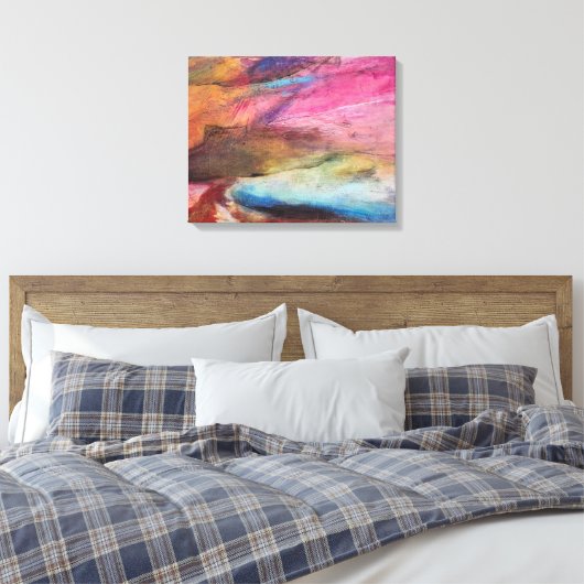 Toile Expression Fuchsia (Insitu(Chambre))