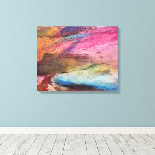 Toile Expression Fuchsia (Insitu (Plancher de Bois))