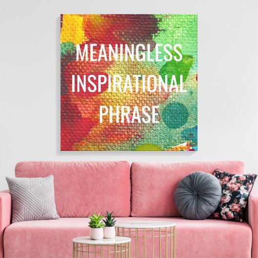 Toile Expression Inspirationnelle sans signification (Insitu(Salon))