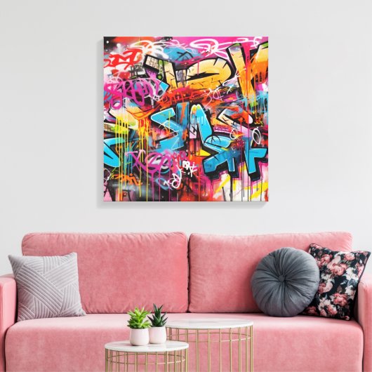 Toile Expression urbaine : Graffiti Art Canvas (Insitu(Salon))