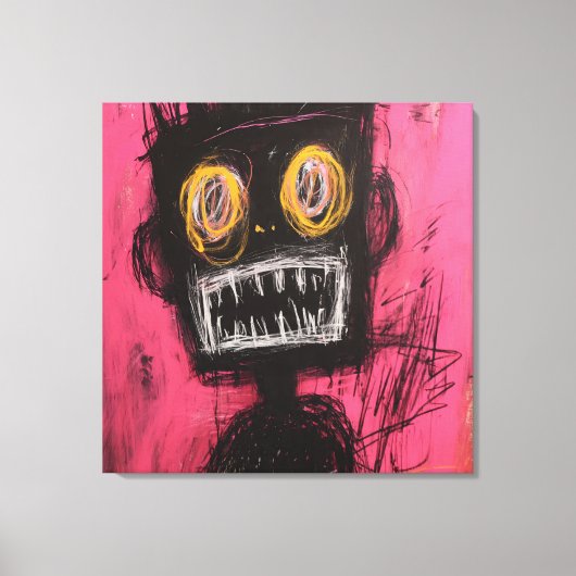 Toile Expressionist Visage: High-Contrast (Recto)