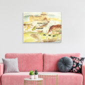 Toile Expressionnisme vintage, Almeria par Walter Gramat (Insitu(Salon))