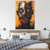 Toile Expressionniste contemporain Urban Chaos Portrait (Insitu(Chambre))