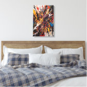 Toile Expressionniste d'action abstraite dynamique Art v (Insitu(Chambre))