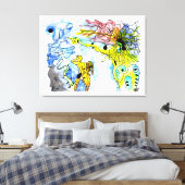 Toile EXPULSION FROM PARADISE -Ink and watercolor (Insitu(Chambre))